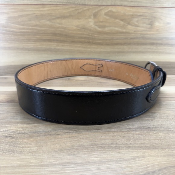 DON HUME Duty Belt 34 Black Leather 2.25 in Oklahoma USA Made - Picture 3 of 8